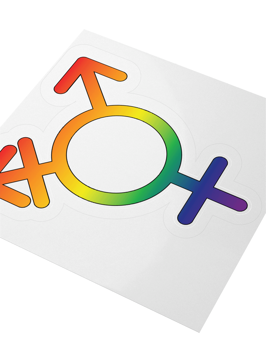 Rainbow Transgender Symbol Sticker product image (8)