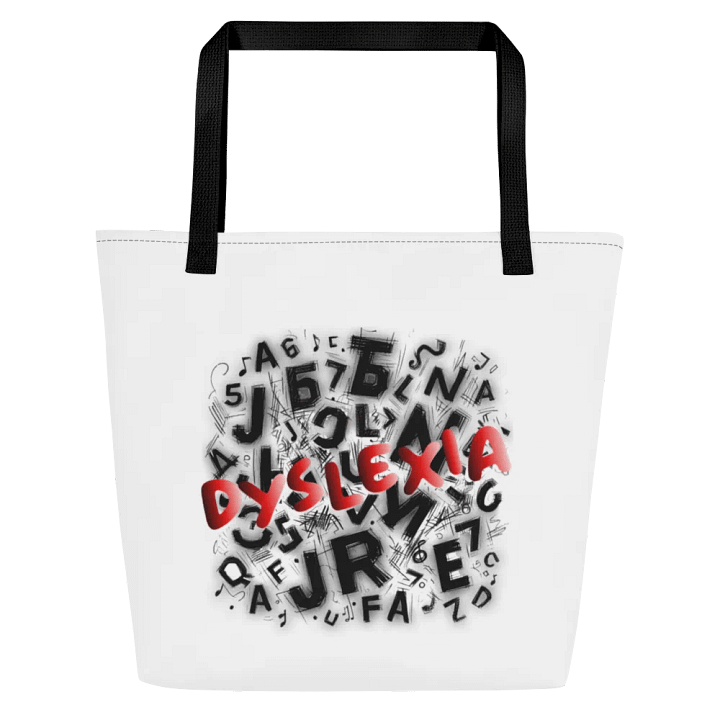 Dyslexia: My Letters Dance Large Tote Bag w/ Pocket product image (1)