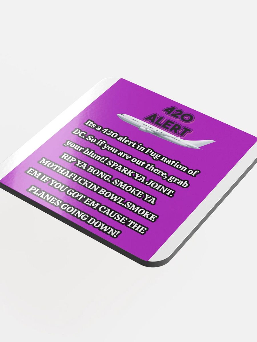 420 Alert Cork Coaster product image (4)