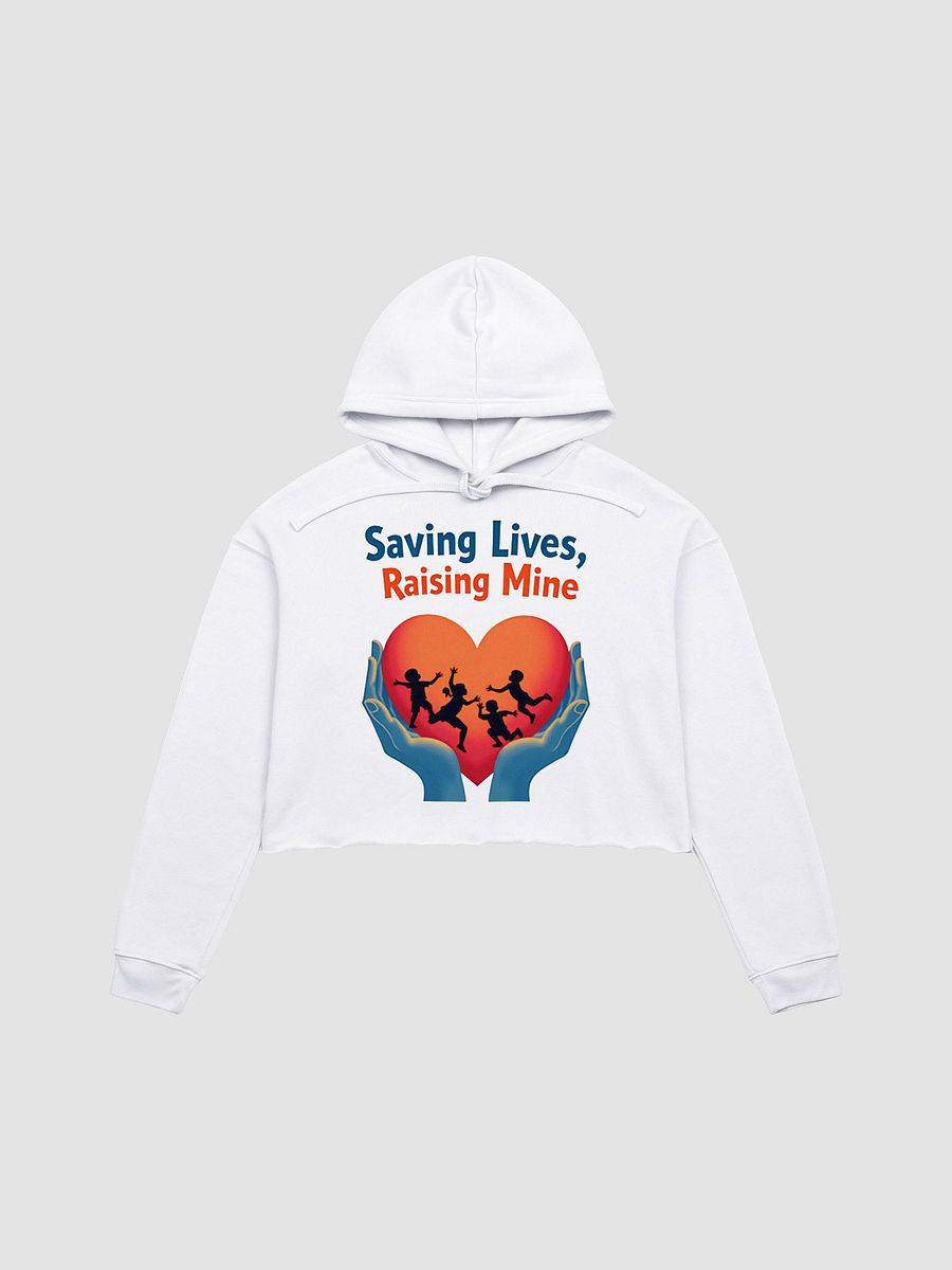 Medical Moms and dads, multitasking Heroes Crop Hoodie product image (4)