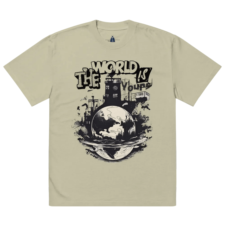 The world is yours unisex faded t-shirt product image (3)