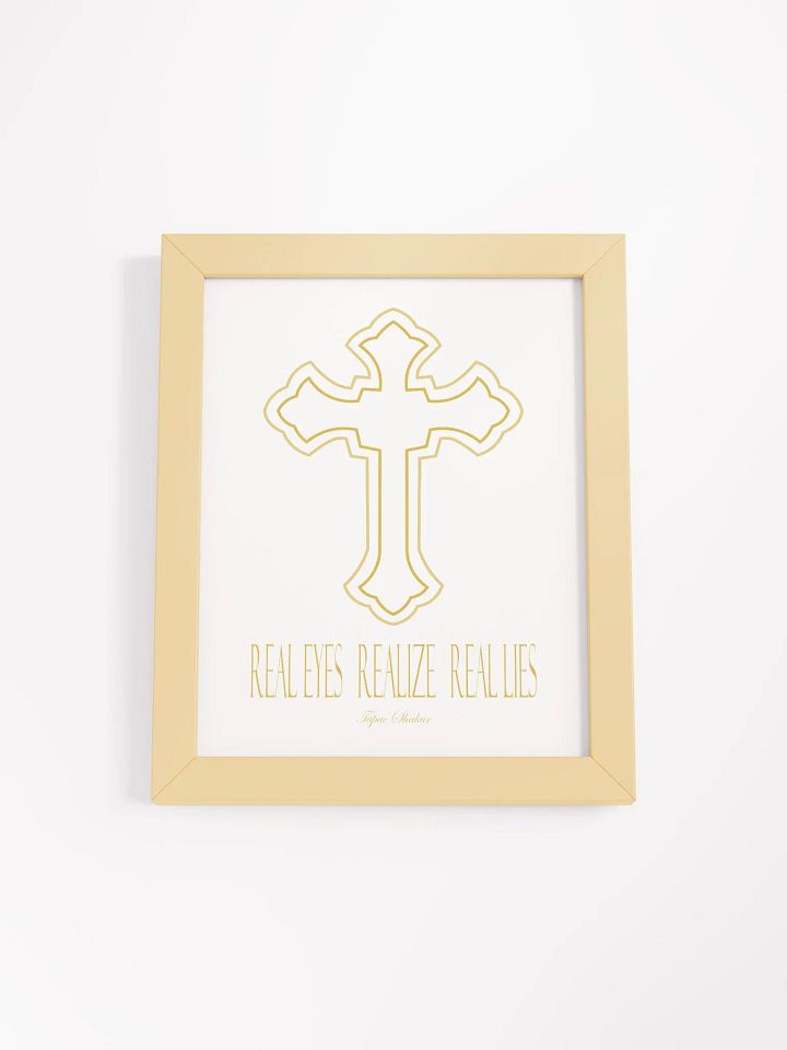 Real Eyes Realize Real Lies - Tupac - Framed High-Quality Matte Poster product image (25)