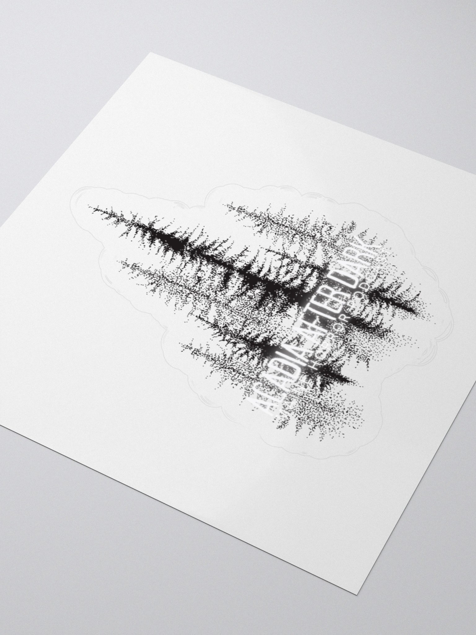 Acadia After Dark Trees Logo Sticker product image (9)