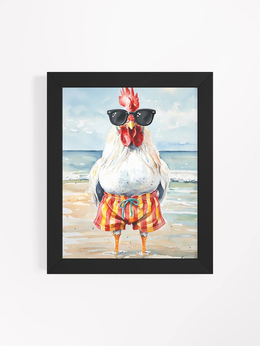Beach Rooster Framed Poster product image (5)