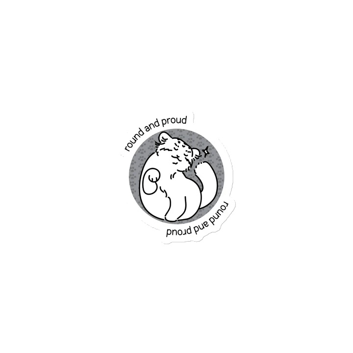 Round and Proud Manul Unlabeled Version - Magnet product image (1)