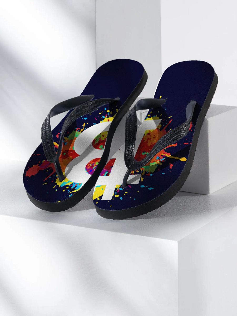 Splatter Bitcoin Flip-Flops product image (2)