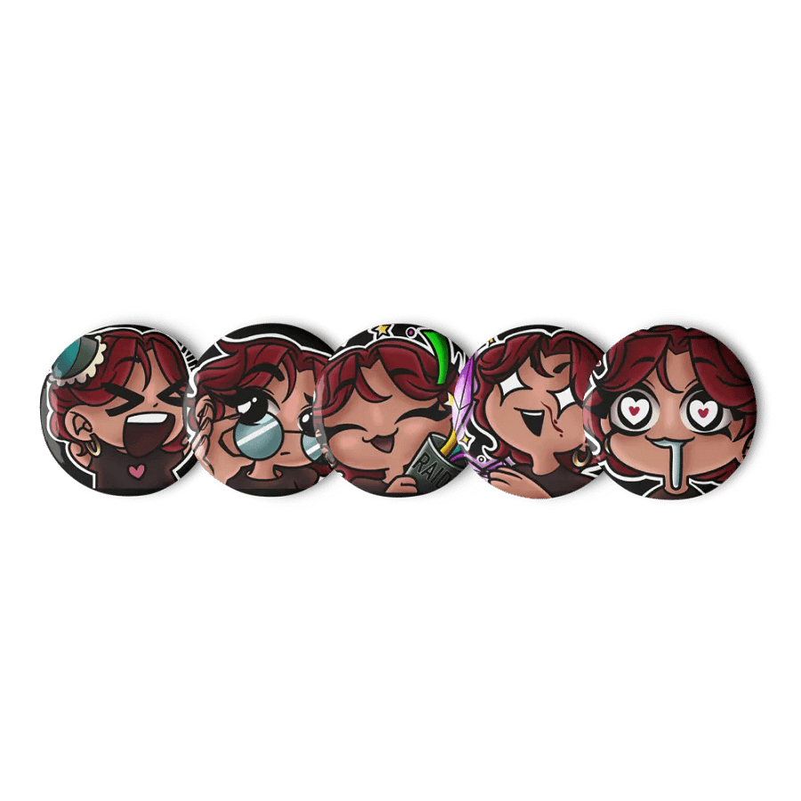 AliMyGuy Emote Pin Set product image (1)