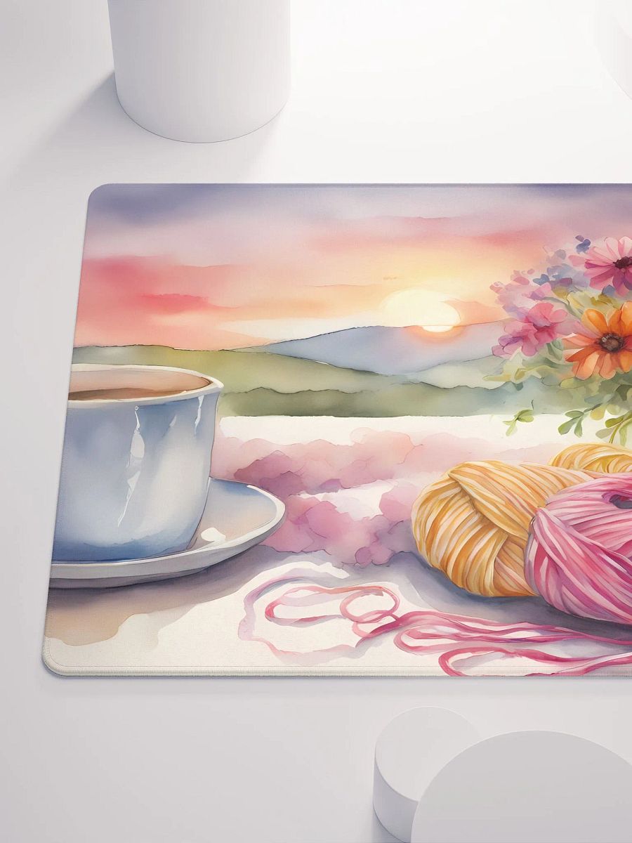 A Cup of Tasty at Sunrise, Gaming Mouse Pad, 2 Sizes product image (6)