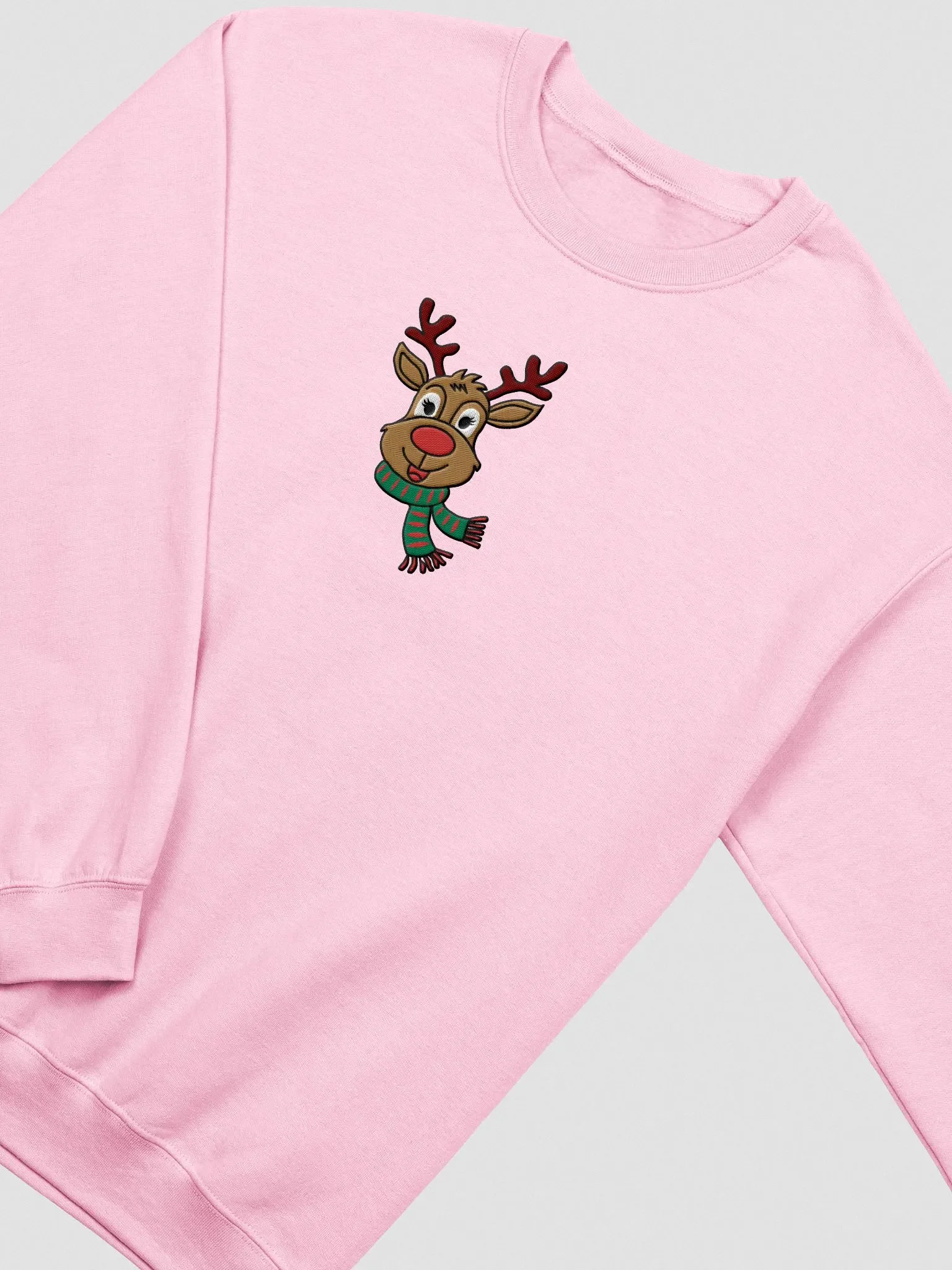 Christmas Reindeer Sweatshirt | Embroidered Edition product image (3)
