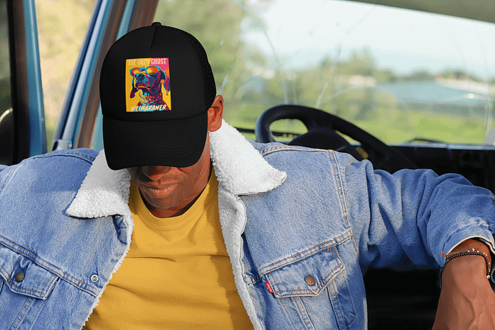 The Grey Ghost Weimaraner Valucap Foam Trucker Hat product image (2)