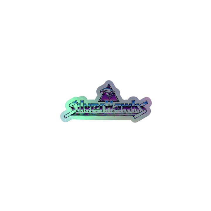 SilverHawks Retro Hawk Emblem Holofoil Sticker product image (1)