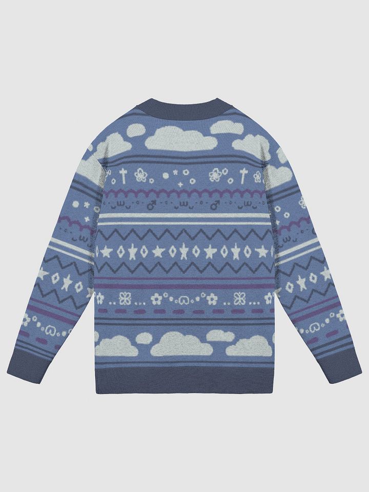 Cloudy Christmas Cardigan - Blue product image (7)