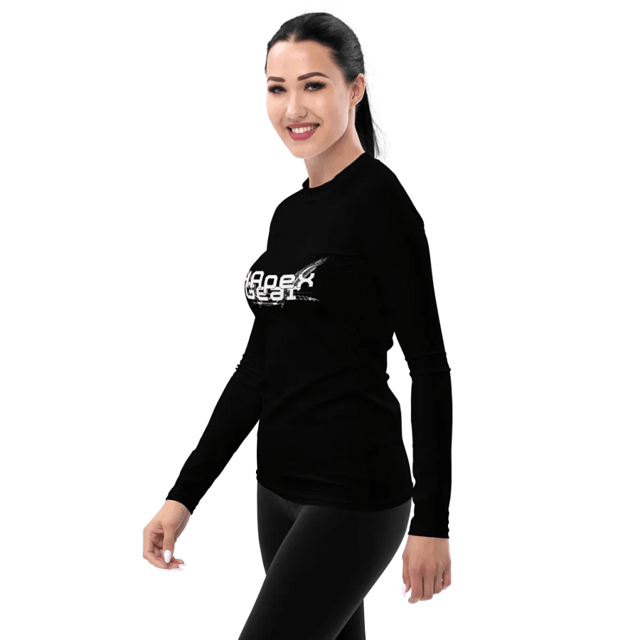 Women's Rash Guard - Black - White HApex Gear White Logo product image (1)