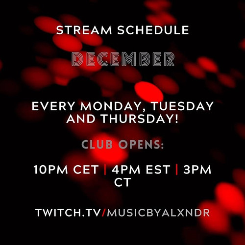 December on Twitch! A certain someone makes an appearance again!😏👏 #twitch #twitchstreamer #dj #music #musica #djontwitch #sw...