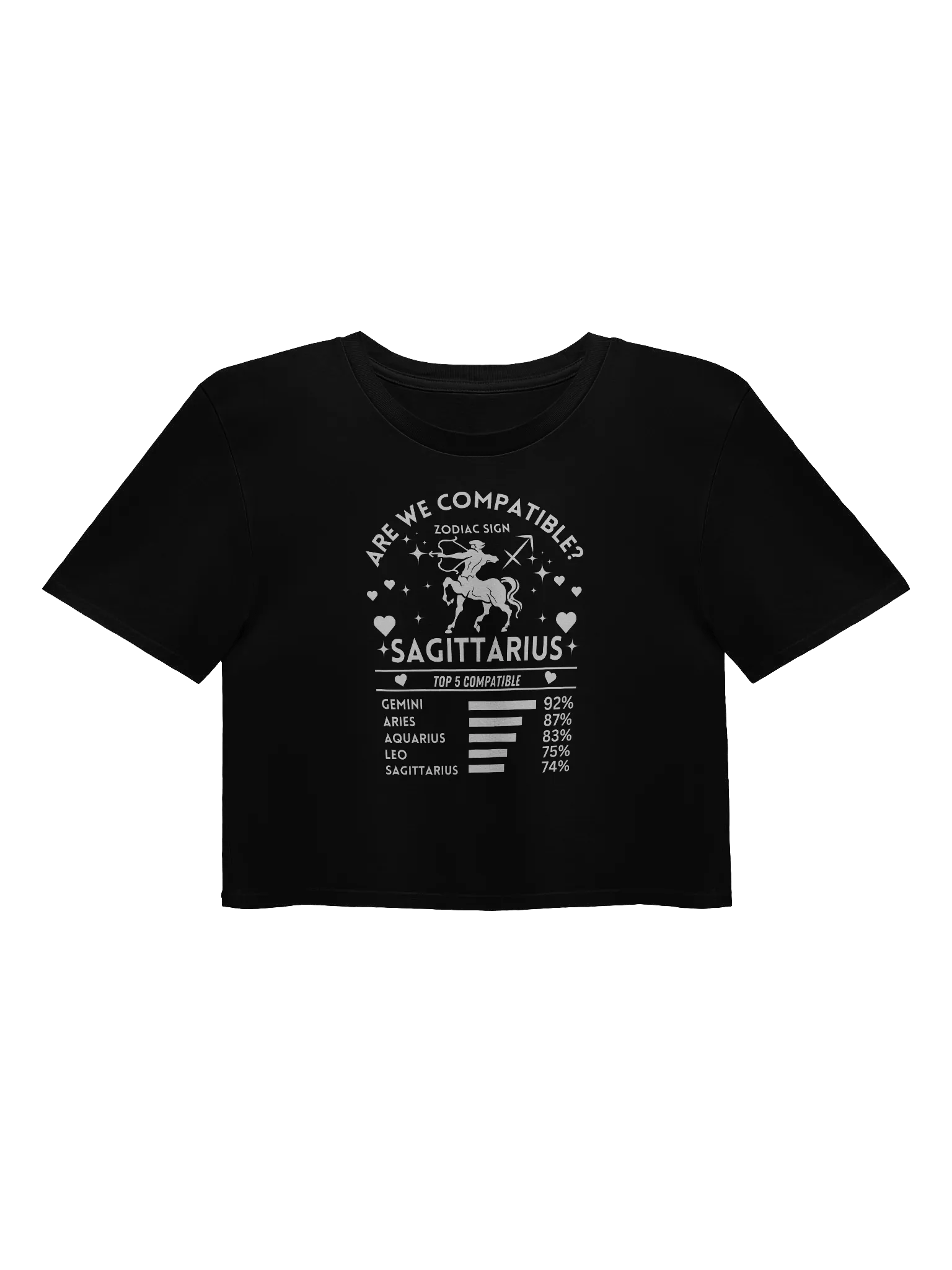 Sagittarius Zodiac Sign Romantic Compatibility - AS Colour Women's Premium Crop Top product image (3)
