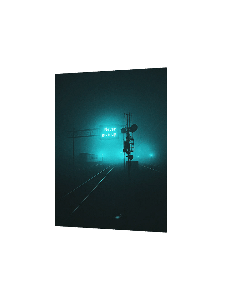 "Never give up" Matte Poster product image (10)