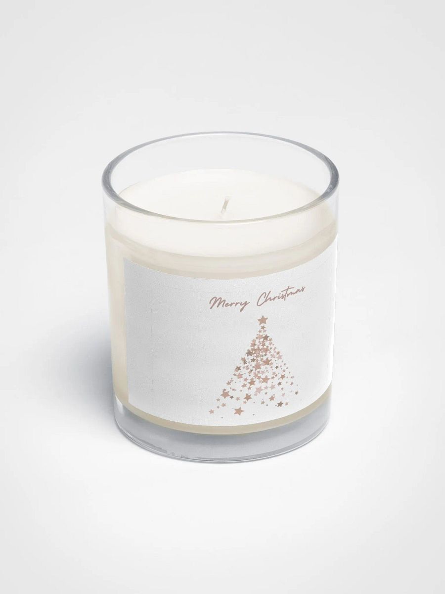Rose Gold Star Christmas Tree Candle product image (2)