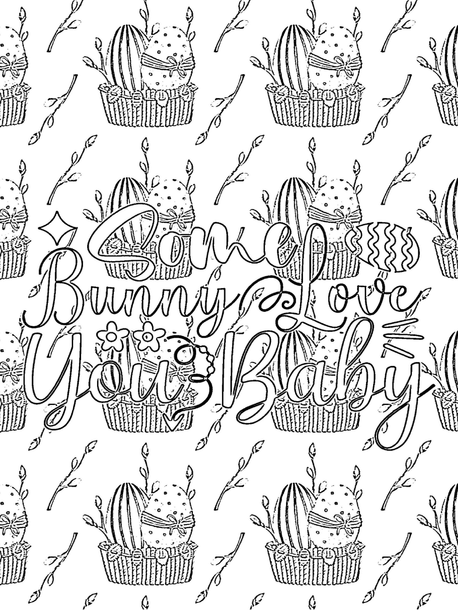 Easter Quotes Coloring Pages for Adults-60 Quotes product image (3)
