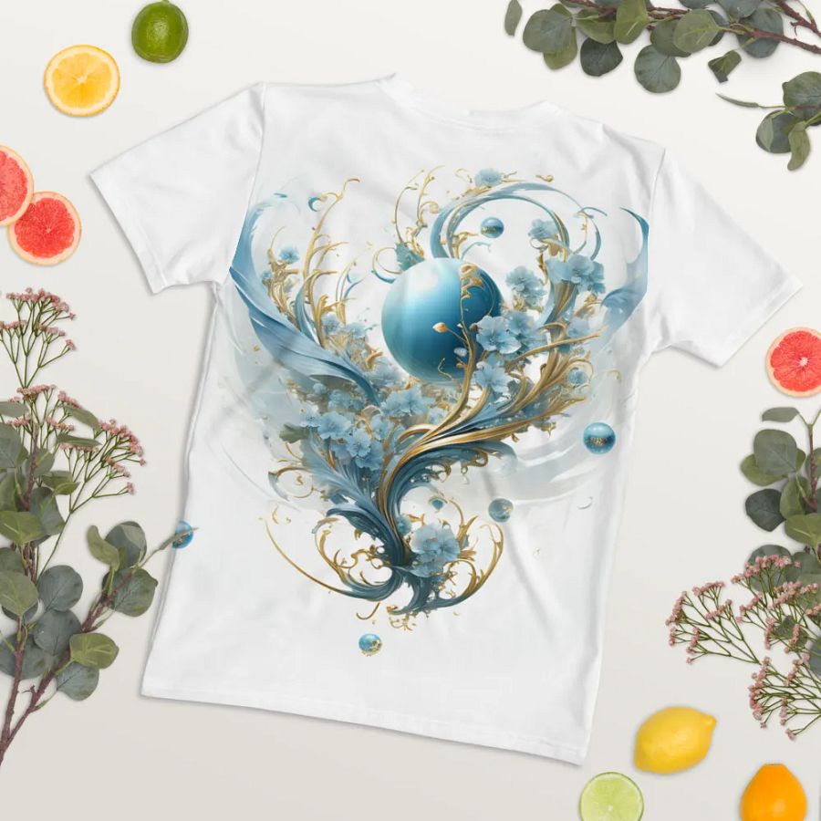 Floral art T shirt product image (5)