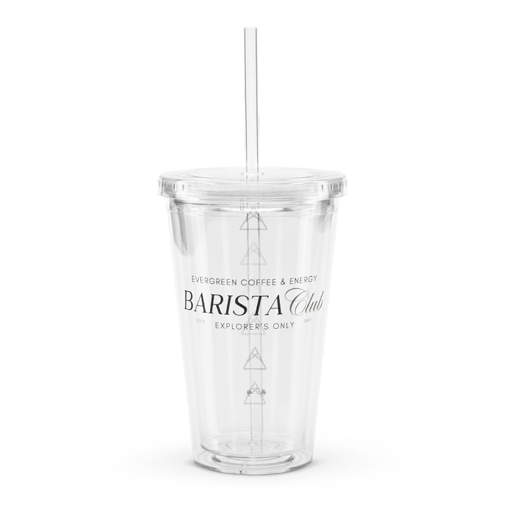 Barista Club Clear Plastic Tumbler | Sip Society product image (1)