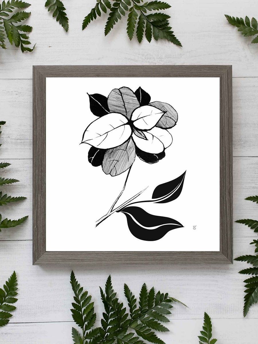 Blank Canvas: Unleash Your Artistic Vision - Stylish Leaves product image (7)