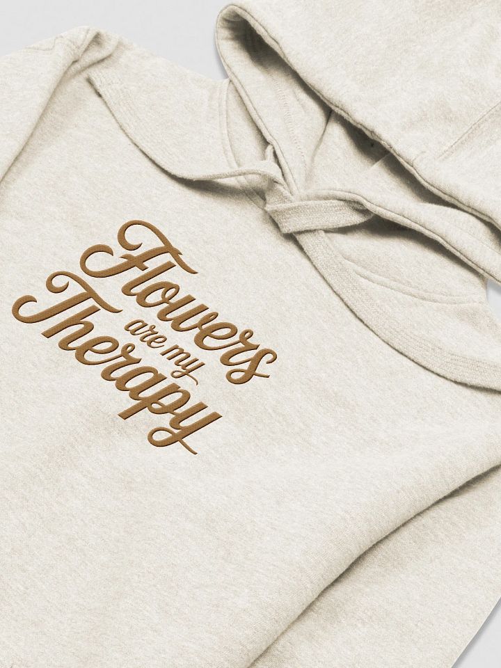 Flowers are my Therapy Embroidered Hooded Sweatshirt product image (1)