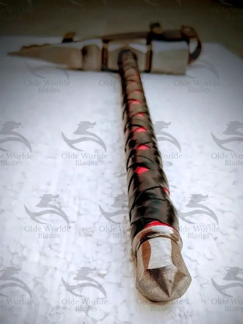 Handmade Spike War Hammer, Hand-Forged Carbon Steel, Unique & Durable, Perfect for Collectors and Cosplay, Custom Orders Available product image (4)