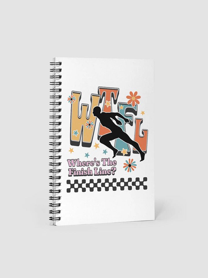 WTFL Wheres The Finish Line Floral Finish Line Notebook product image (1)