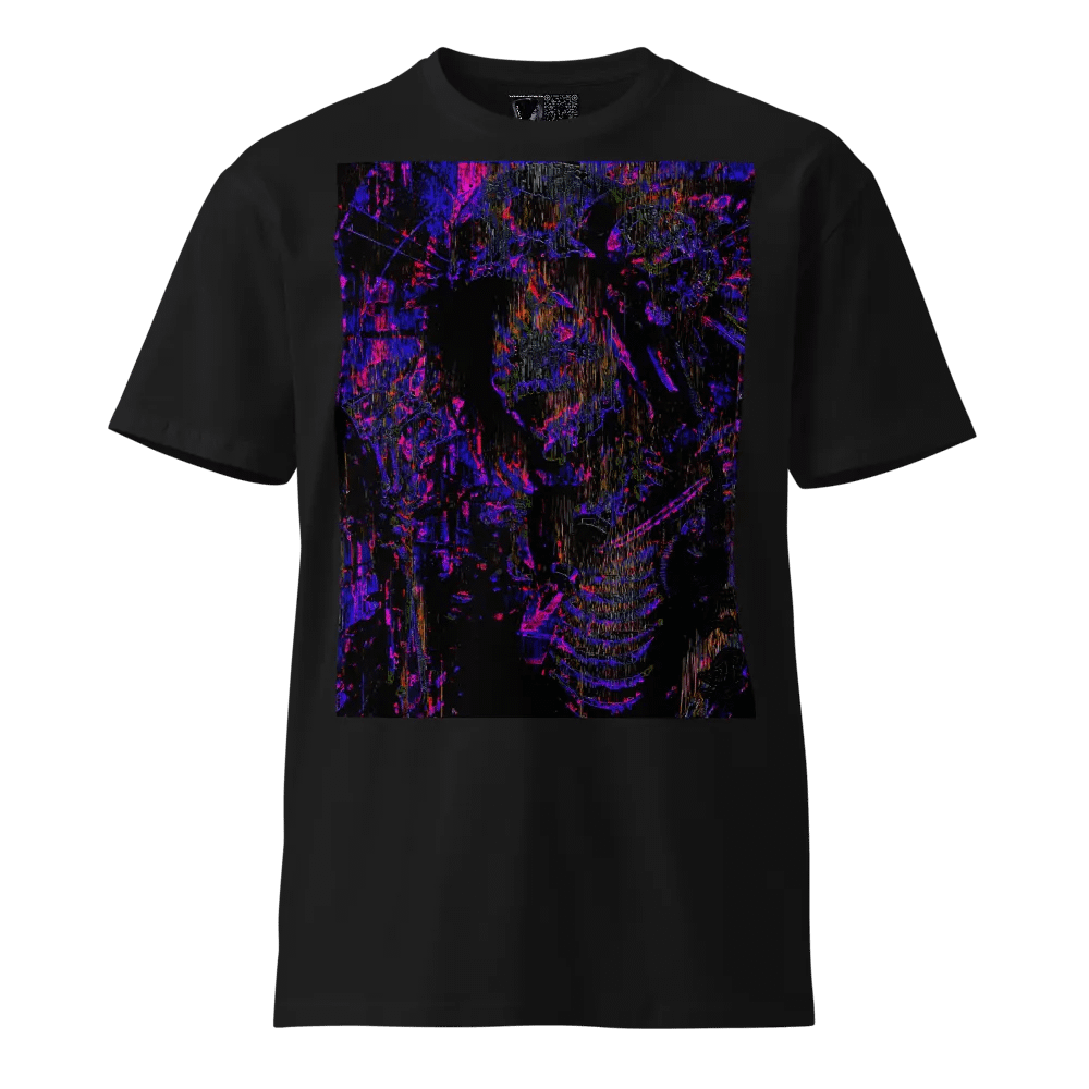 Chaos in Color Purple Pink Cyberpunk Dream Unisex Premium T-Shirt product image (1)