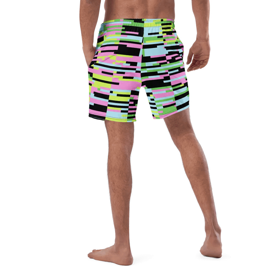 Pixelated Splash Men's Swim Trunks product image (5)