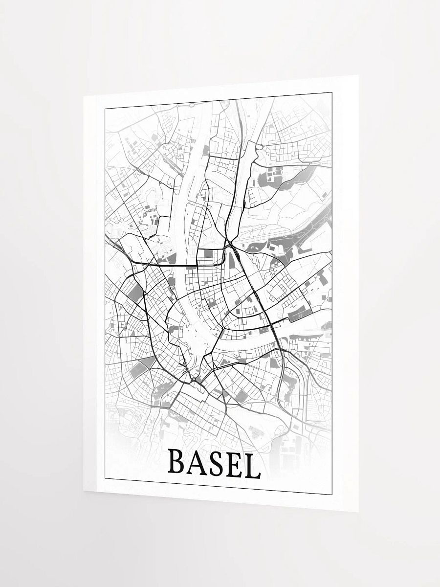 Basel, Switzerland, city map print product image (9)