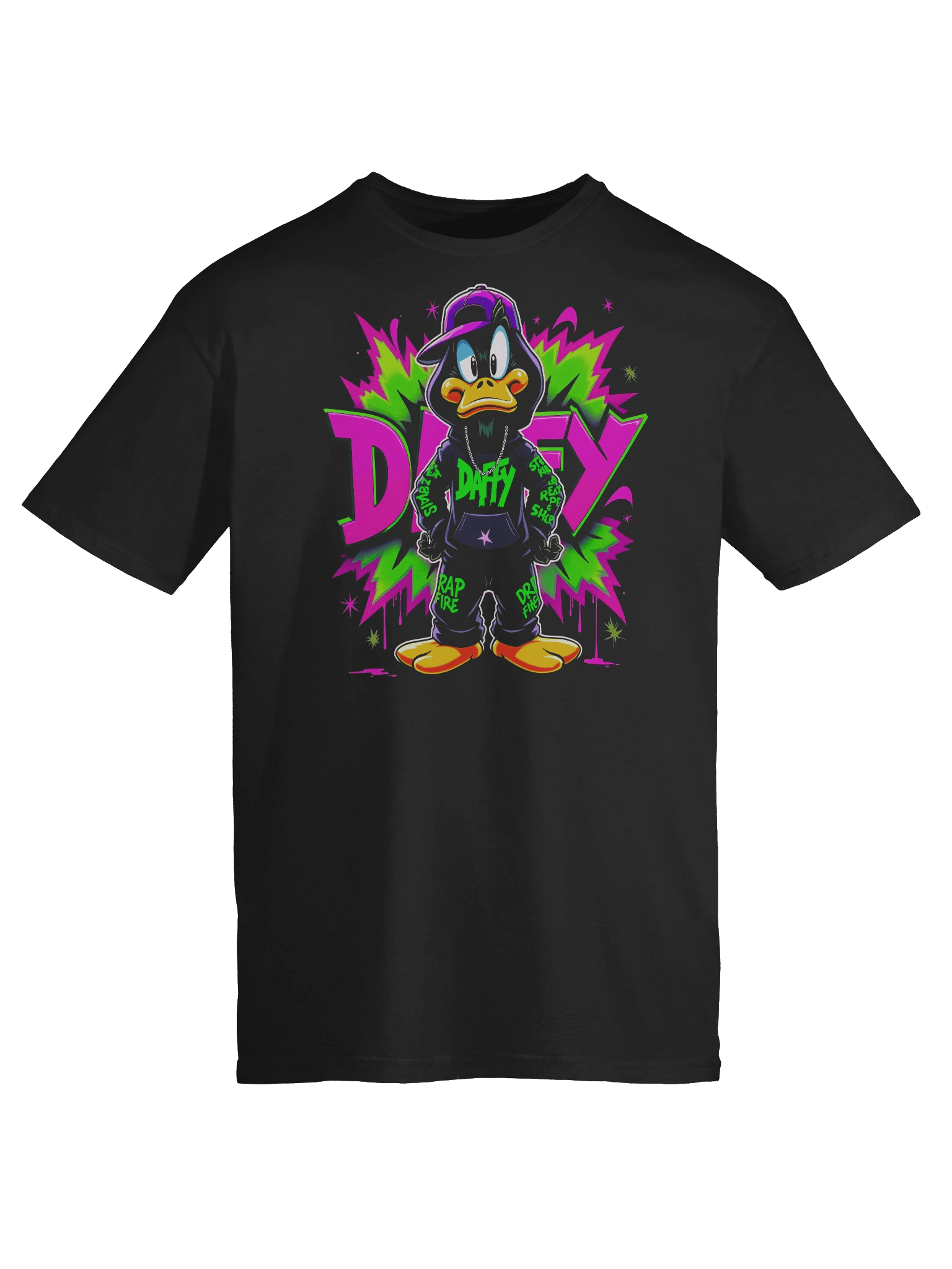 Neon Daffy Duck Streetwear T-Shirt product image (9)