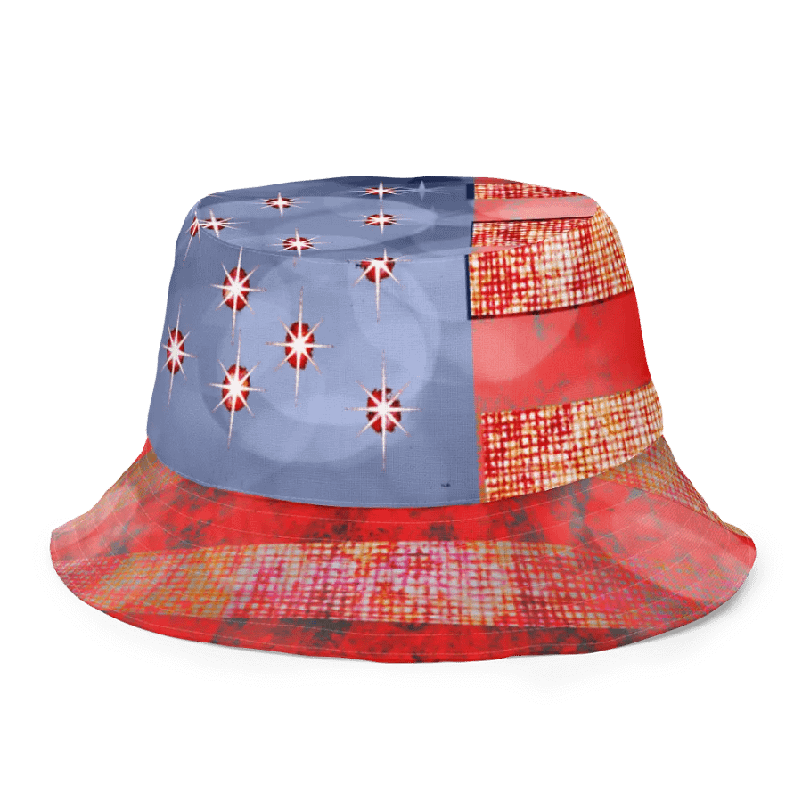 American Flag and Stars Bucket Hat product image (3)