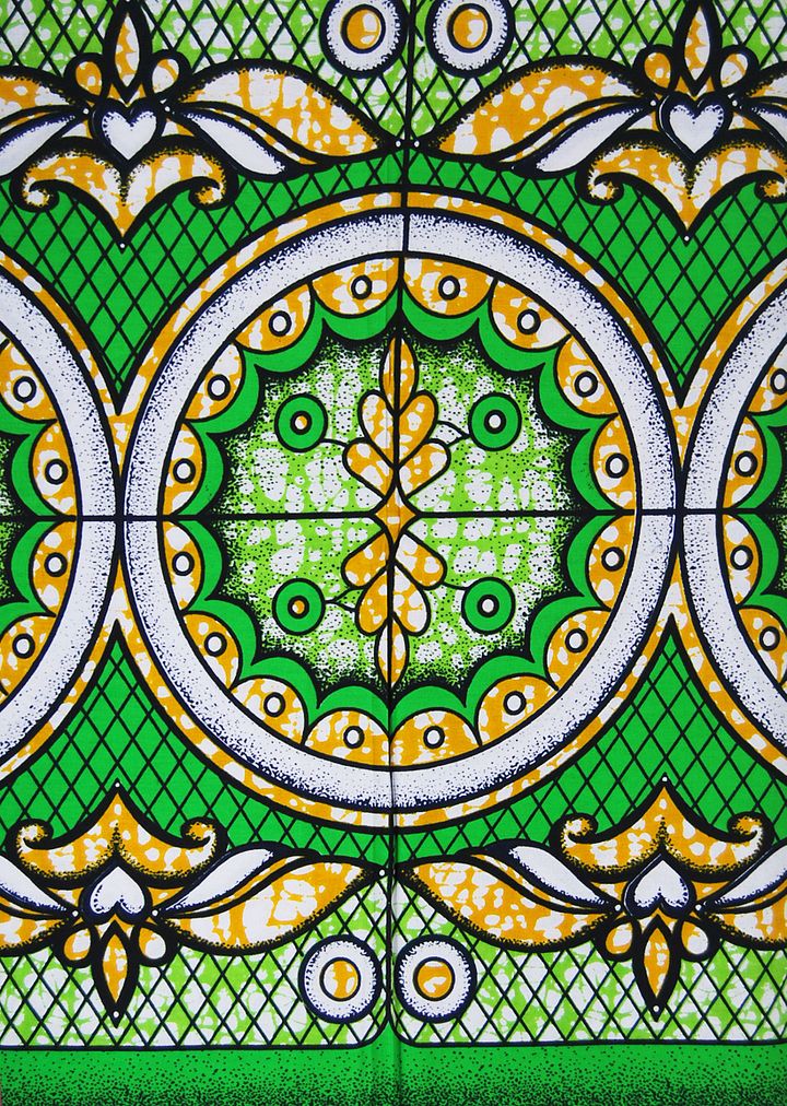 Tessuto Wax Print - Design Mandala - cod.333/A product image (1)