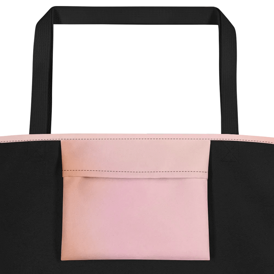 Large Tote Bag (Pink/Orange Gradient) product image (4)