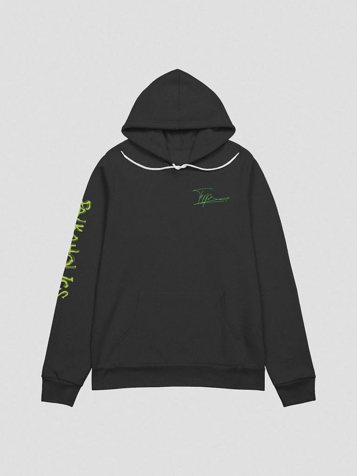 T4P Hoodie Black/Yellow-Green (Bella+Canvas Supersoft) product image (1)