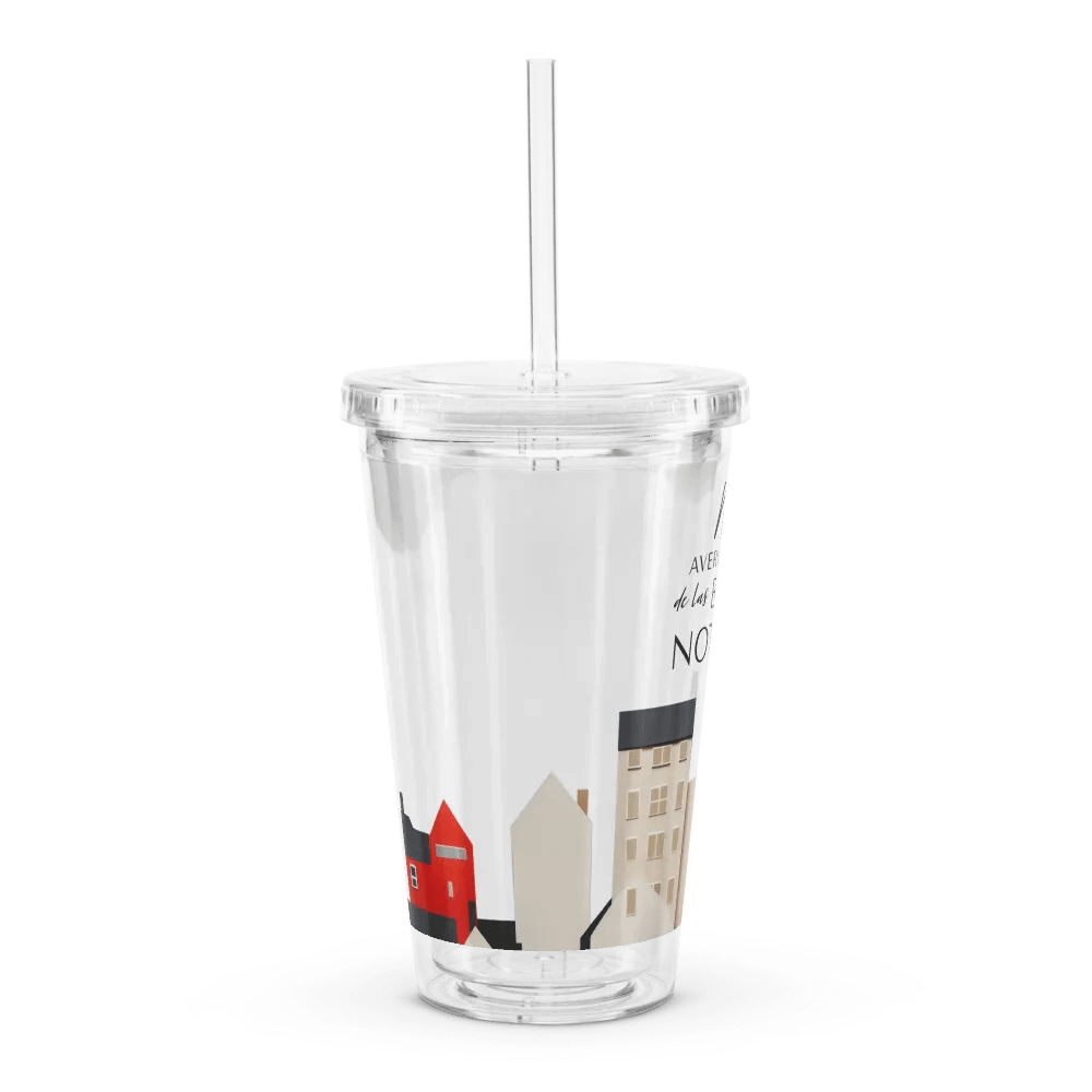 'No Nos Avergonzamos de las Buenas Noticias' Whimsical Town Spanish Tumbler product image (9)