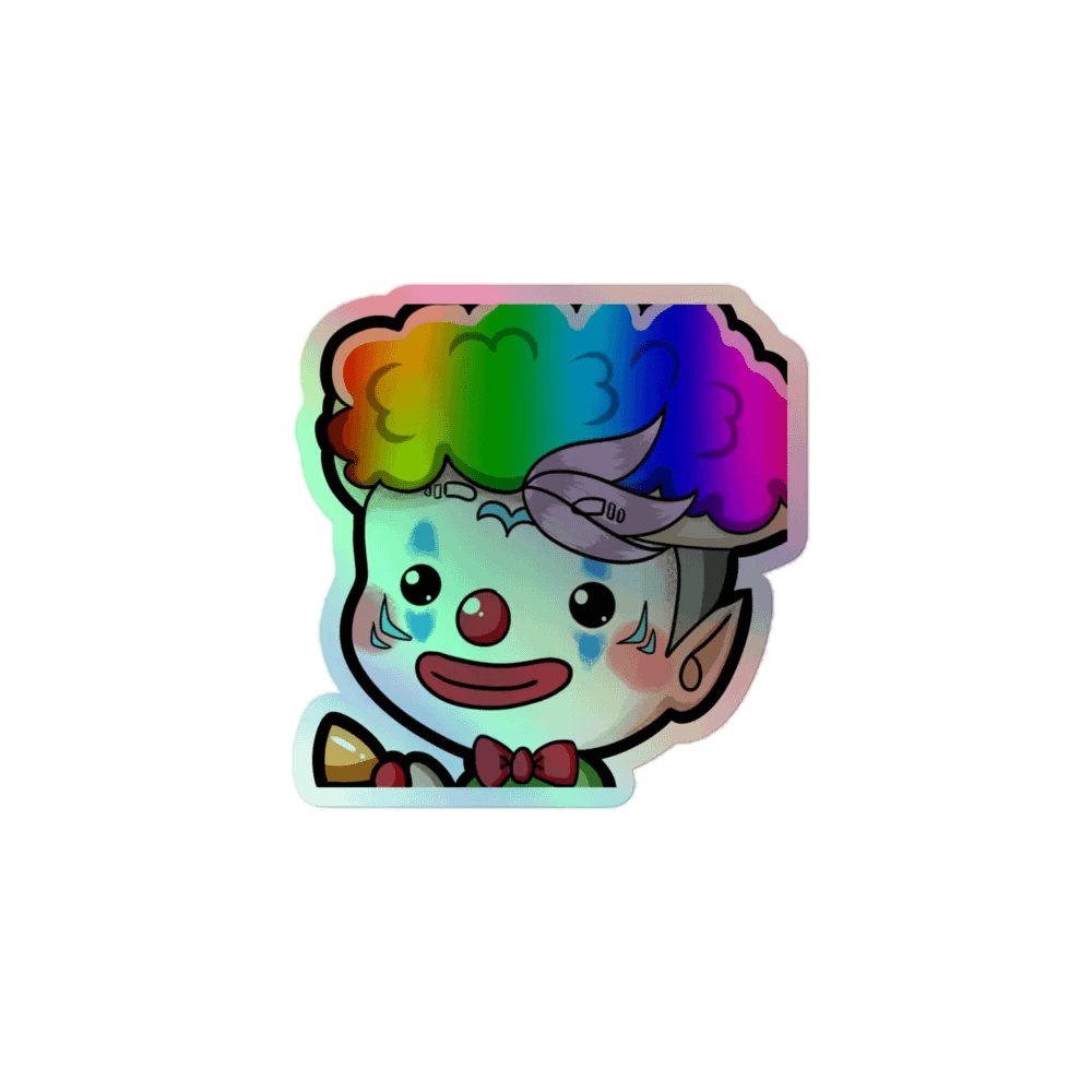 AfressClown Emote Holographic Sticker product image (1)