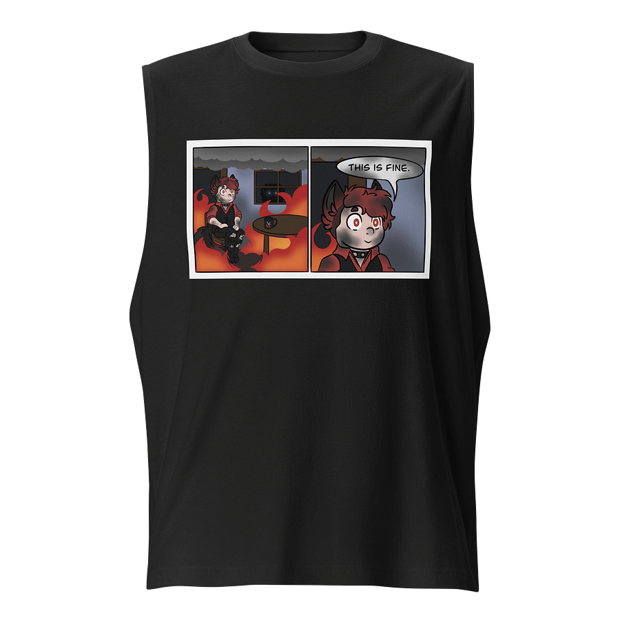 Muscle Tank - This Is Fine Meme product image (1)