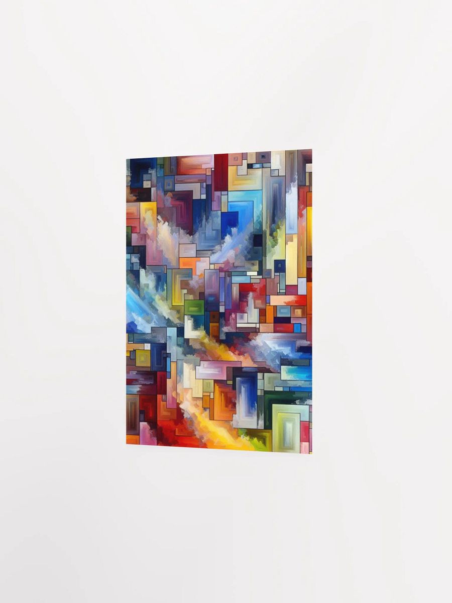 Abstract Vibrant Black Matte Poster product image (25)