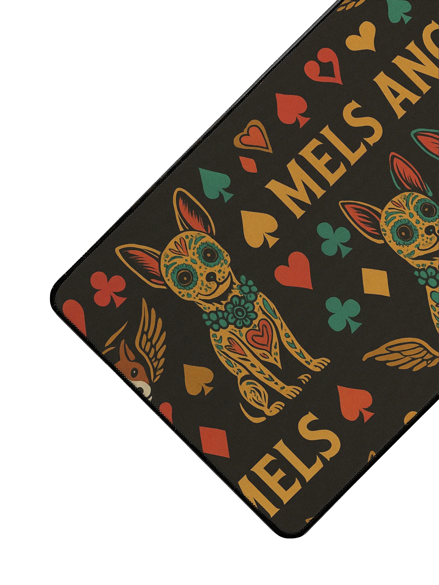 Mel’s Angels Dog Food Mat – Non-Slip, Waterproof Feeding Mat with Day of the Dog Design (15.5" x 31.5") product image (4)