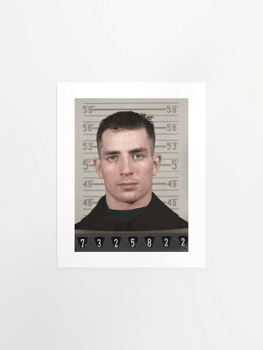 Jack Kerouac Naval Reserve Enlistment Mugshot (1943 - Colorized) - Print product image (1)