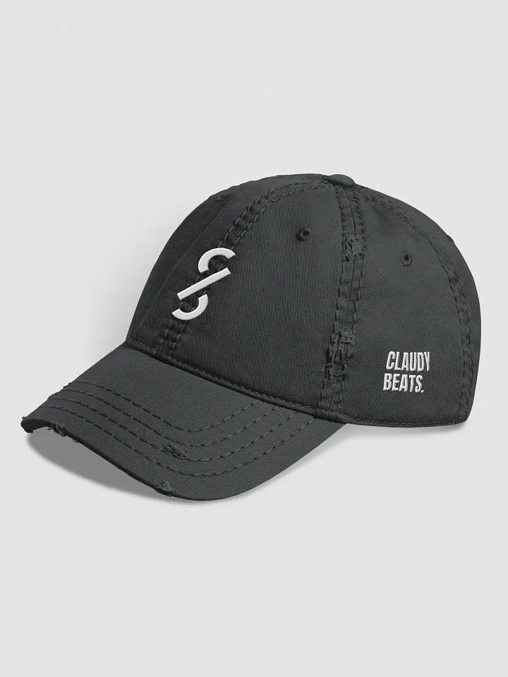 CLAUDY BEATS DISTRESSED DAD HAT product image (1)