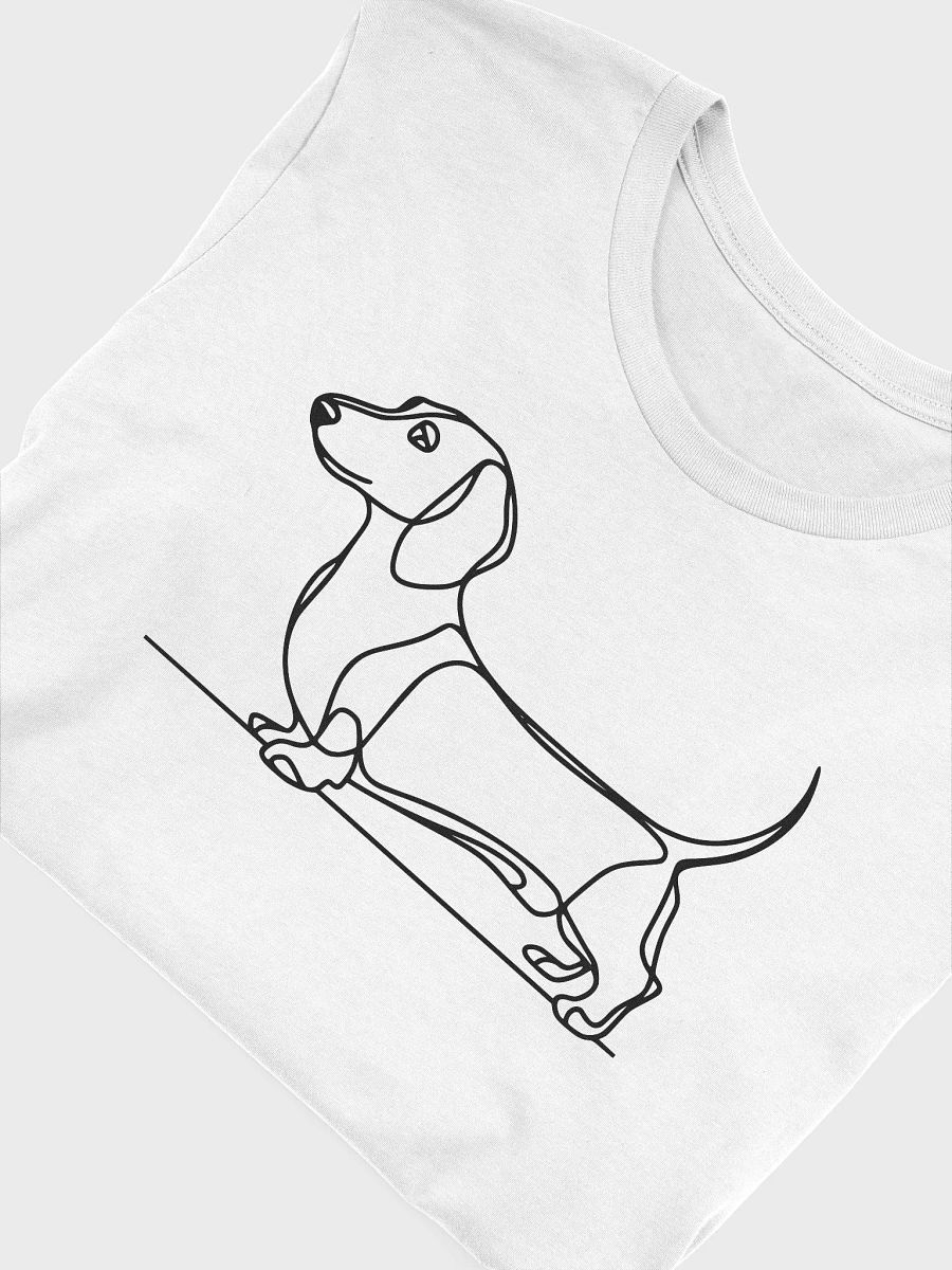 Elegant Dachshund Outline T-Shirt - Ideal for Pet Lovers product image (42)
