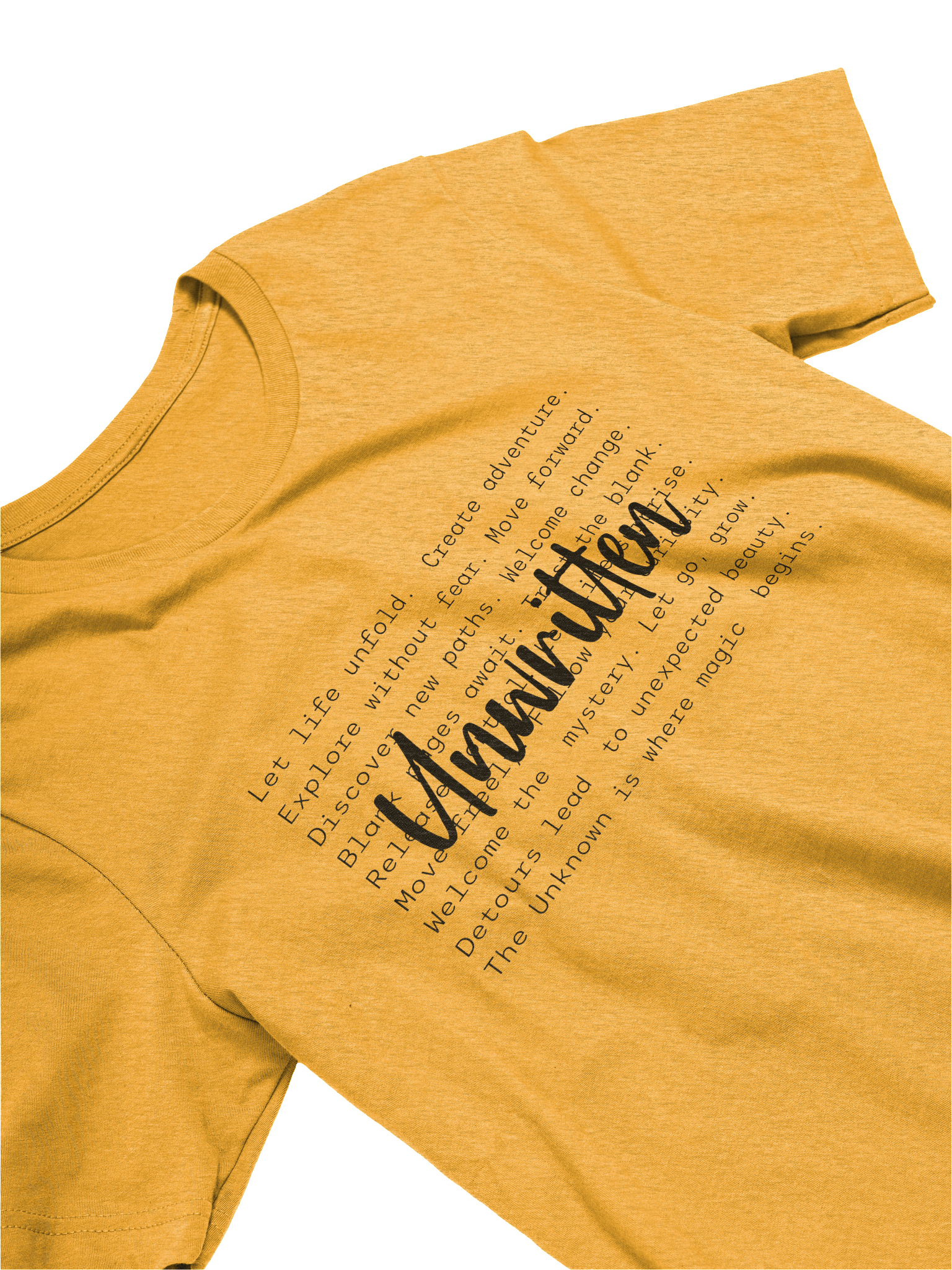 Unwritten – Embracing Growth and Life’s Uncertainty Mental Health Awareness T-Shirt product image (15)