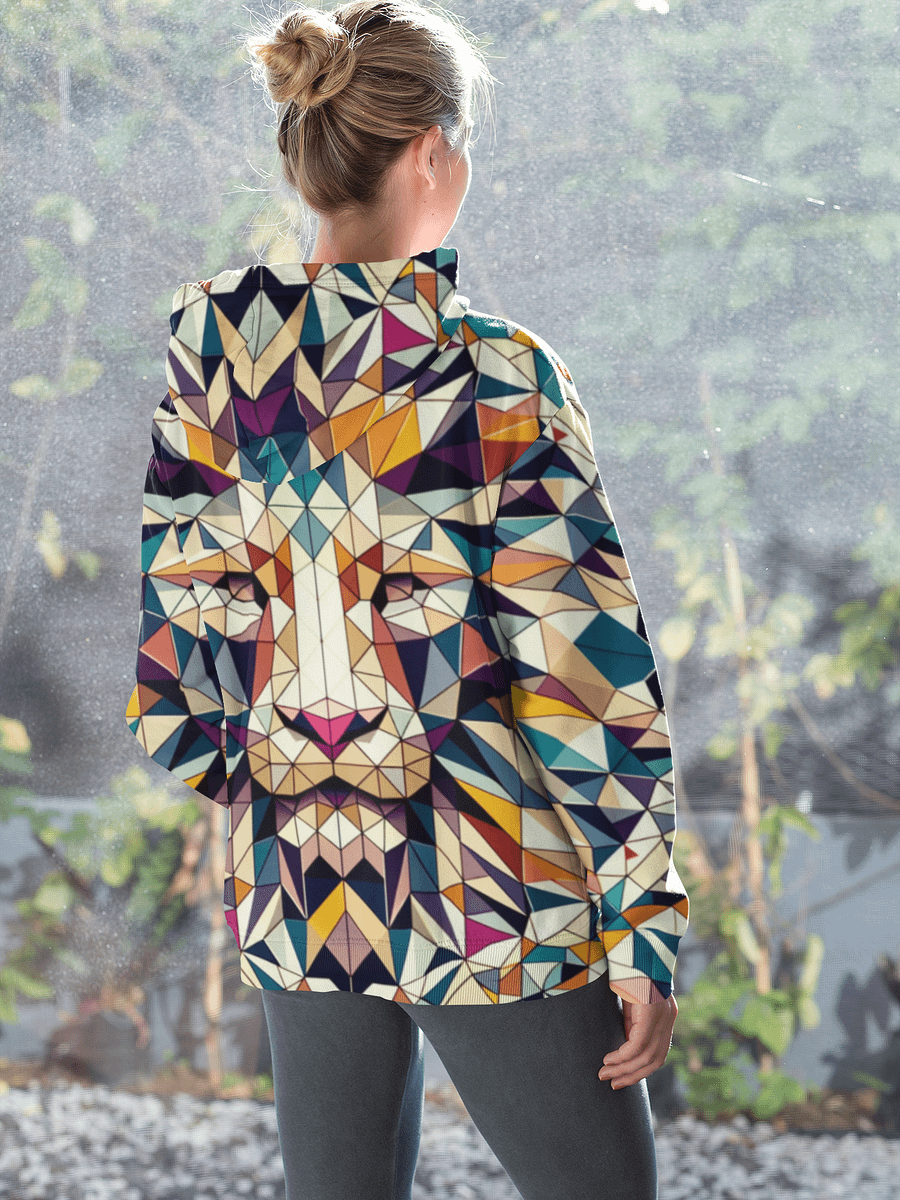 Vibrant Mosaic Leo Zodiac Lion Hoodie product image (6)
