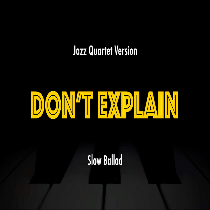Don't Explain | Jazz Standard Practice Play-Along product image (1)