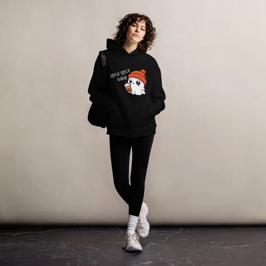 Spooky Spice Spice Ghost Oversized Hoodie product image (8)