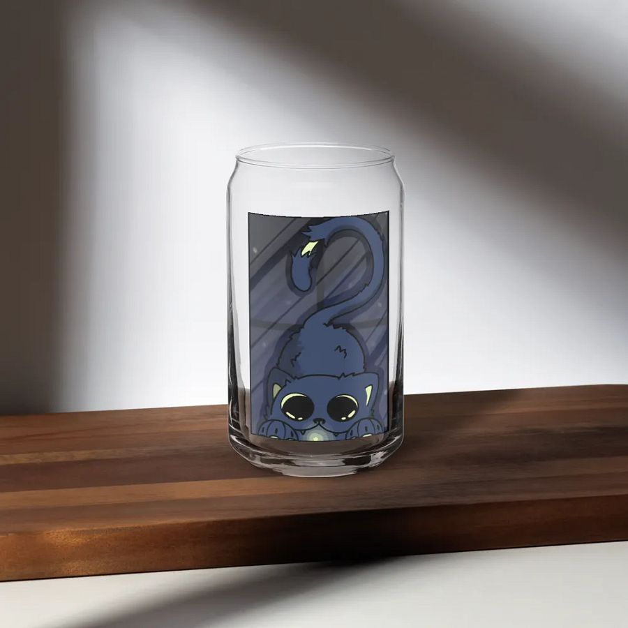 Whimsical Cat-Inspired Can-Shaped Glass product image (35)