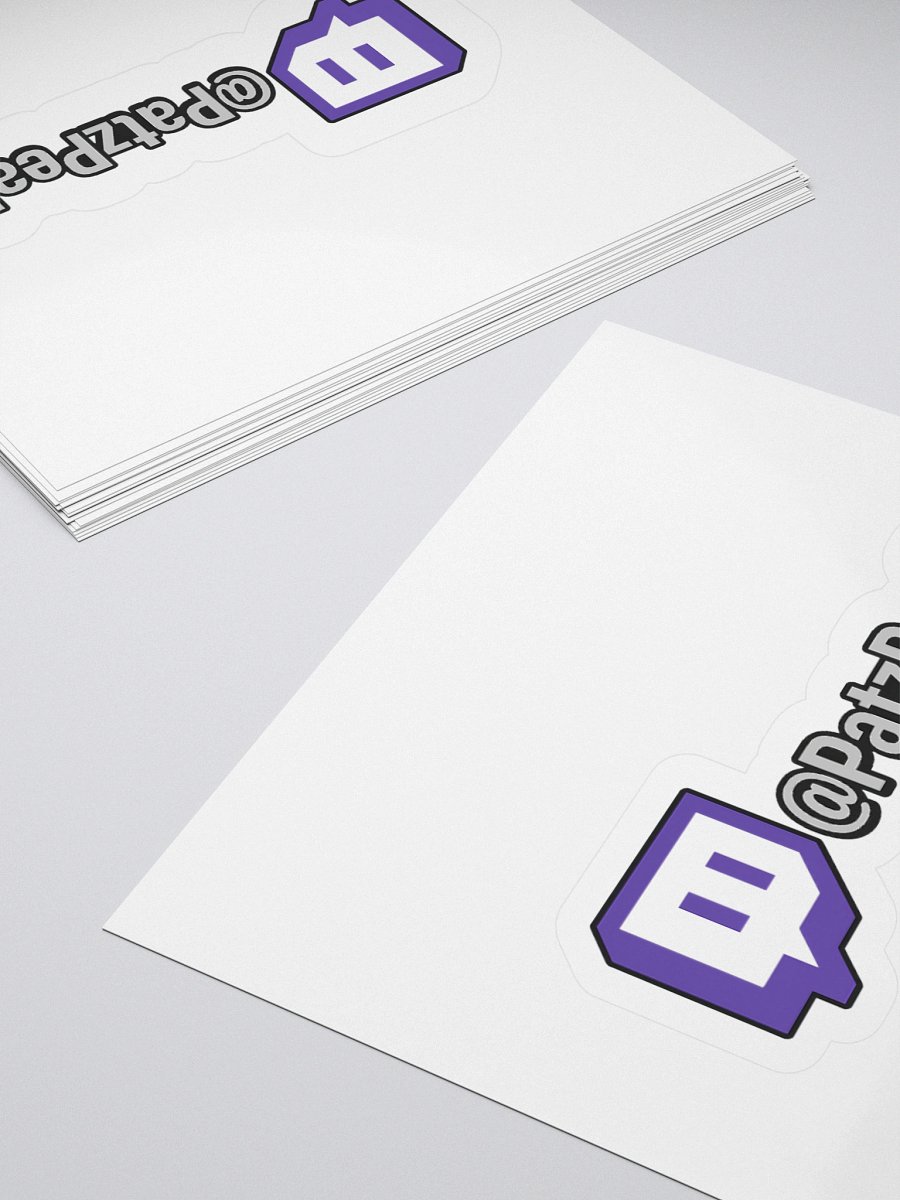 Twitch Logo Kiss Cut Stickers product image (14)